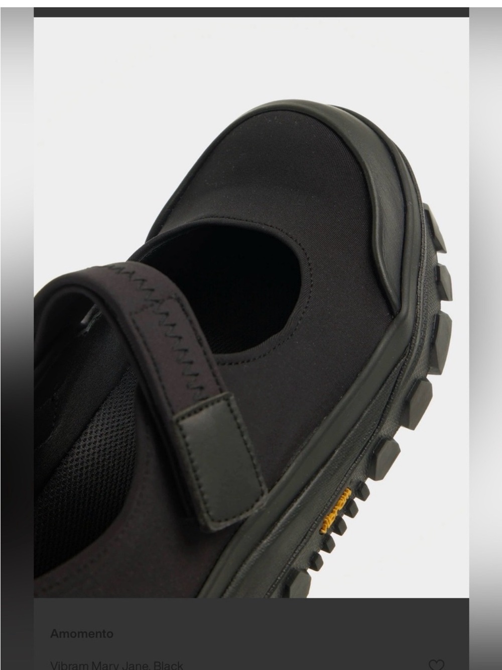 AMOMENTO Black Vibram Mary Jane Loafers. - Picture 16 of 16